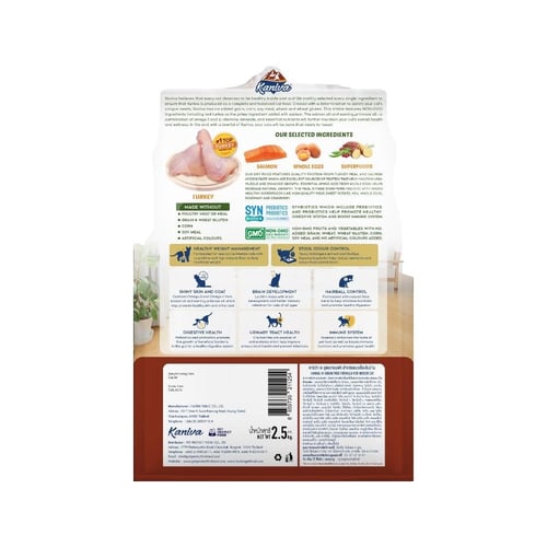 كانيفا اندور اكل قطط جاف خالي من الحبوب بالسلمون ل...