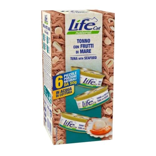 معلبات لايف كات طعام رطب للقطط بالتونا مع المأكولا...