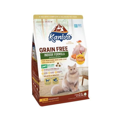 كانيفا اندور اكل قطط جاف خالي من الحبوب بالسلمون ل...