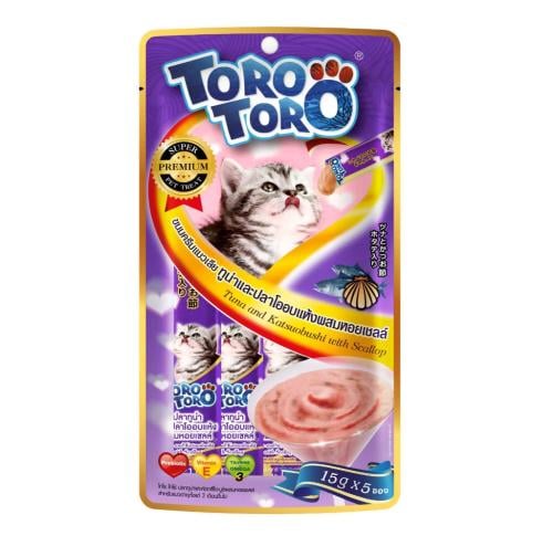 مكافأة تورو بلس كريمي للقطط بالتونة والكاتسوبوشي م...