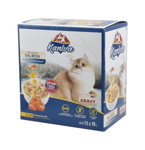 كرتون اكل قطط كانيفا بالتونة مع السلمون في المرق 1...