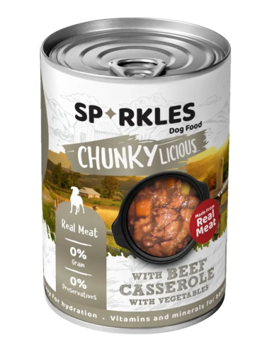 سباركليز طعام كلاب رطب لحم بقري وخضار لصحة ونشاط ي...