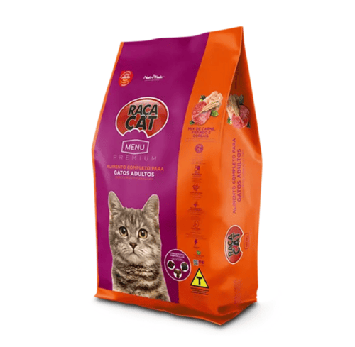 راكا اكل قطط جاف الدجاج ولحم البقر والحبوب بريميوم...