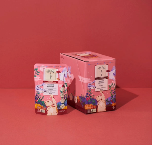 رون رون كرتون اكل قطط بالدجاج والسلمون لتعزيز الجه...