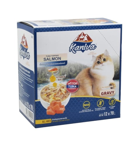 كرتون اكل قطط كانيفا بالتونة مع السلمون في المرق 1...