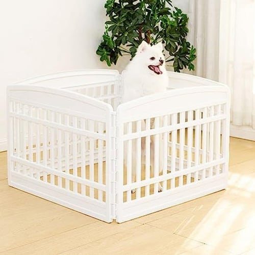 سياج مستقر للحيوانات الأليفة - الوان وردي