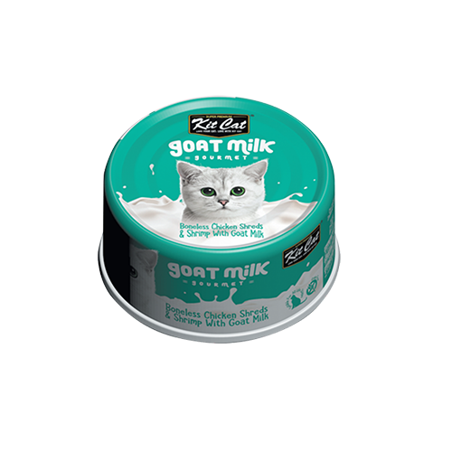 كيت كات حليب الماعز مع دجاج وربيان للقطط 70 جم