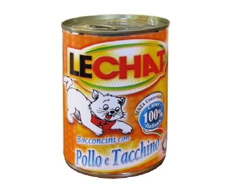 لي تشات طعام رطب للقطط بالدجاج والديك الرومي 400g