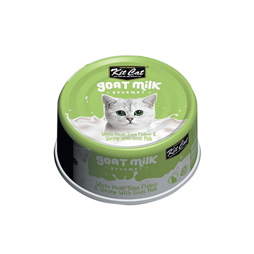 كيت كات قطة حليب الماعز تونة وقريدس باللحمة البيضا...
