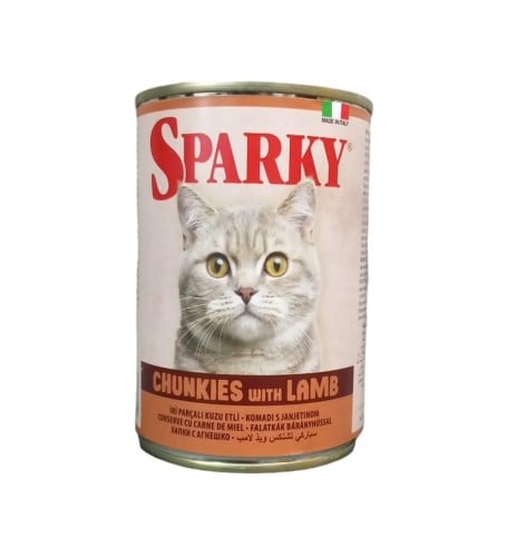 اكل قطط سباركي باللحم الضاني 415جم