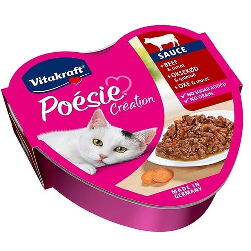 فيتا كرافت طعام رطب للقطط معلبات باللحم البقري وال...