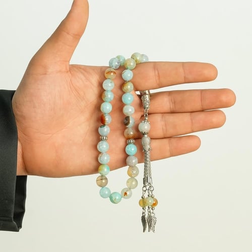 مسبحة عقيق براج 33 خرزة (10 مم)