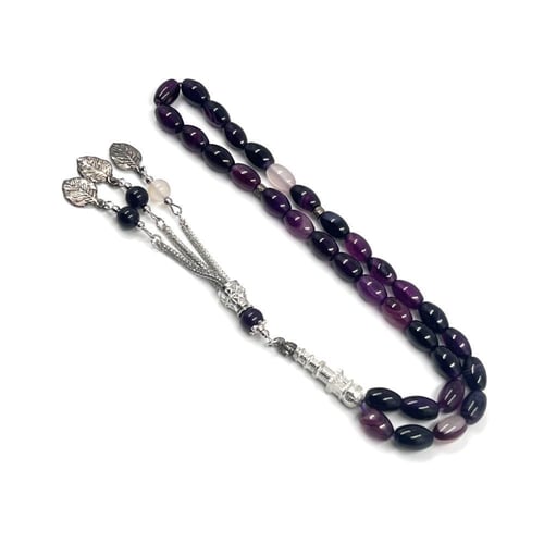 سبحة عقيق بنفسجي 33 حبة – اكسسوارات أنيقة
