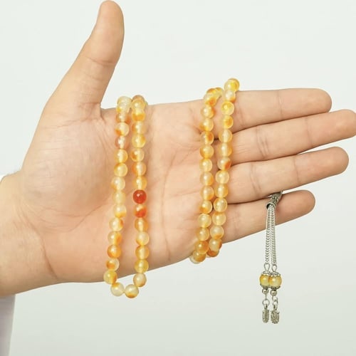 سبحة حجر اتوتسبي 99 خرزة – أناقة متوازنة