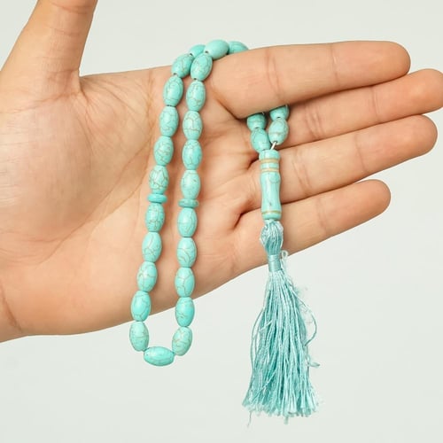 سبح فيروز 33 خرزة (10 مم)