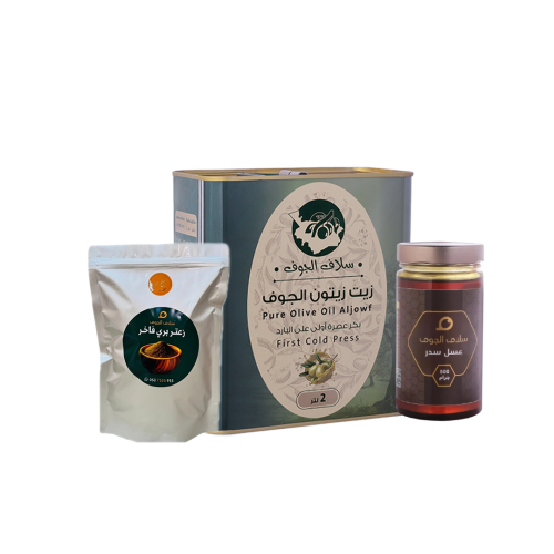 البكج الاقتصادى ( زيت زيتون 2 لتر / زعتر بري250 غر...