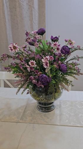 F3 فازة ورد بنفسجي