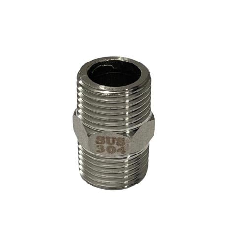 A half-inch steel fitting for outdoor use