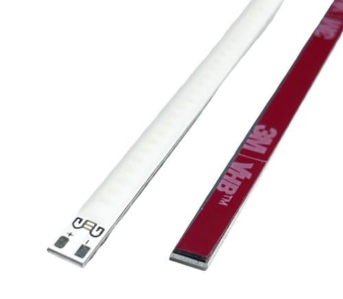 White hidden silicone strip light