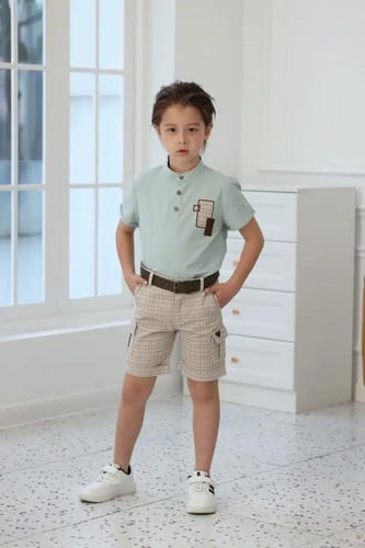 شورت ولادي بيج مخطط 4106