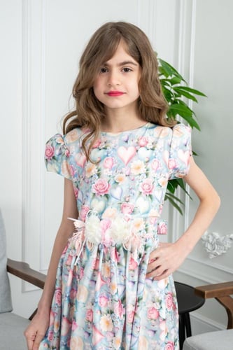 فستان سهرة مورد بي اشكال مختلفه S01095