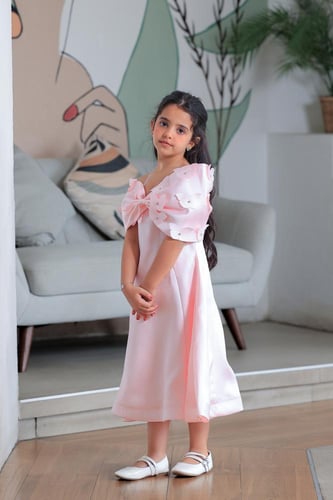 فستان بناتي سهرات فراشات بارزة S01198