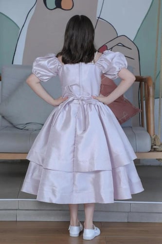 فستان سهرة بناتي لحمي S0894