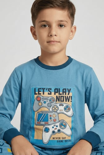 بيجاما أطفال بطبعة ألعاب الفيديو 122507