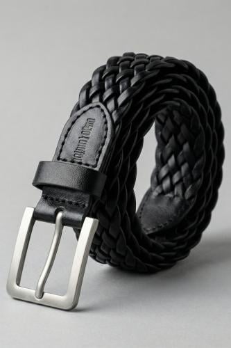 حزام جلدي ولادي مضفر BT-02