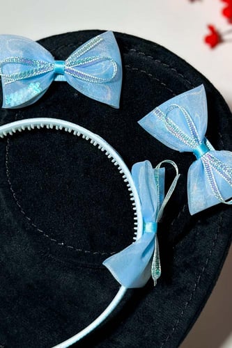 طوق شعر بناتي شكل طفولي ناعم SAS-2010/1-5