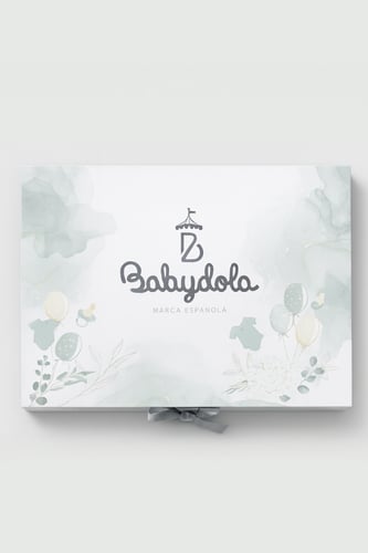 علبة مواليد فاخرة من BabyDola بتصميم الأزهار المطر...