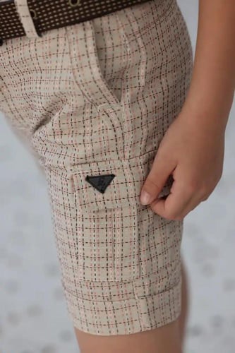 شورت ولادي بيج مخطط 4106