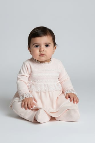 علبة مواليد للبنات من BabyDola باللون الوردي الكري...