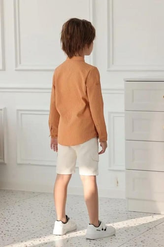 شورت ولادي ابيض 4107