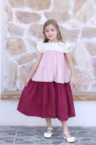 فستان طبقات الوان 7017