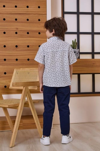 قميص ولادي مشجر 4020