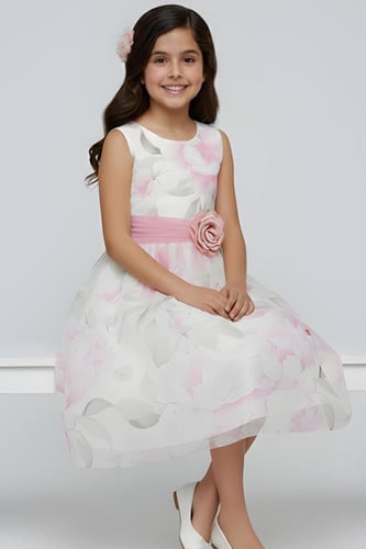 فستان ابيض مورد 7273