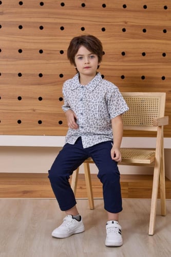 قميص ولادي مشجر 4020