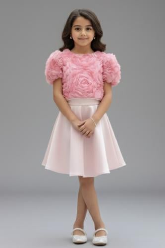 طقم سهرة بناتي ملكي قطعتان من الأناقة المطلقة S012...