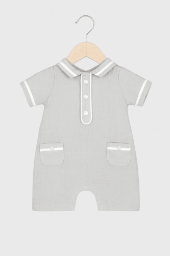 طقم مواليد شورت بجيوب امامية 3531