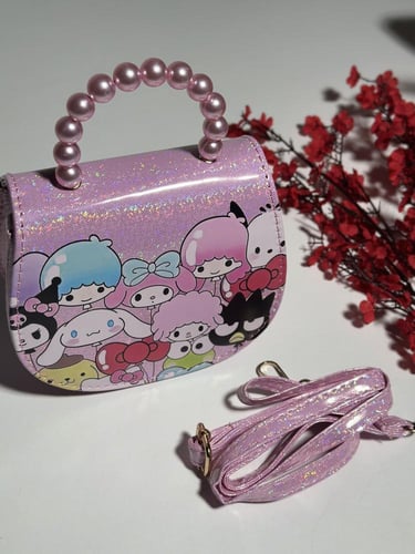 شنطه بناتي بخمسة الوان ورسوم كرتونية mk-3065-4