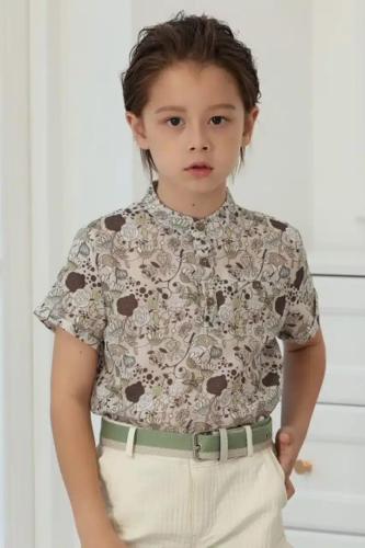 قميص ولادي مشجر 4112