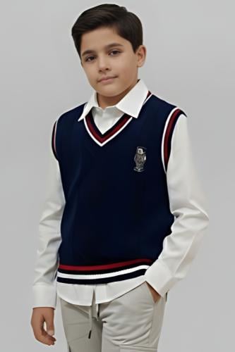 قميص داخلي مع سترة صوف 4196