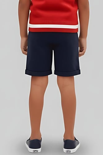 شورت أولادي كحلي أنيق بقصة مريحة -4194