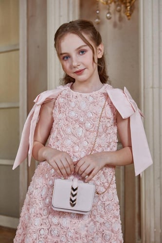 فستان بناتي سهرات مورد زهري 7173