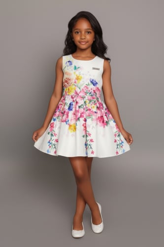 فستان بناتي كت مورد 7184