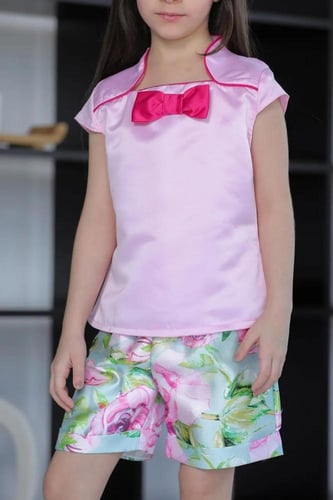 شورت بناتي تشجيرة ورود 2701E