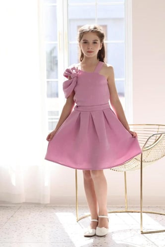 بلوزة بناتي وردي علاقي 7126