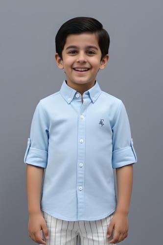 قميص ولادي سماوي كلاسيك 4169