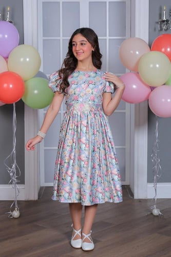 فستان سهرة مورد بي اشكال مختلفه S01095